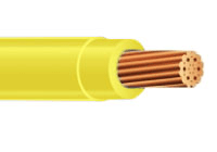 Yellow electric wire
