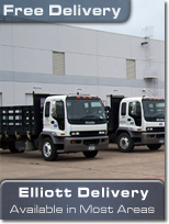 Elliott Electric Supply offers free deliveries in most serviced areas (Texas, Louisiana, Arkansas, Oklahoma, NM).
