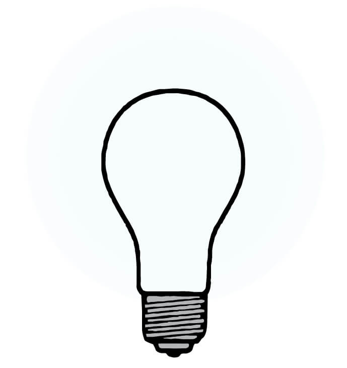 bright white light bulb lamp
