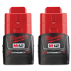 48112411 - M12 Redlithium Compact Battery Two Pack - Milwaukee Electric Tool