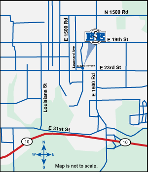 Map to Lawrence, KS store 200