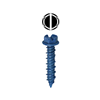 14H114 - 1/4'' X 1-1/4'' Slotted HWH Concrete Screw Anchor - LH Dottie