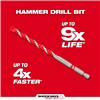 48209006 - 3/16" X 4" X 6" Shockwave Carbide Hammer Drill Bit - Milwaukee®