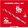 48209030 - 1/2" X 4" X 6" Shockwave Carbide Hammer Drill Bit - Milwaukee®