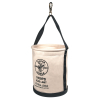 5109PS - Canvas Bucket, Wide Straight-Wall W/Pocket, Swiv - Klein Tools