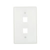 5520WMSP - Wallplate 2 Port Modular Midsize WH - Eaton