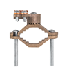 G4 - Heavy Duty Bronze Ground Clamp 1 1/4" - 2" Water P - Nsi