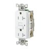 GFRTW20W - 20A 125VAC Comm TRWR GFR WH - Hubbell Wiring Devices