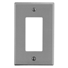 P26GY - Wallplate, 1-G, Dec, Gy - Wiring Device-Kellems