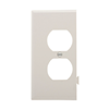 STE8W - Wallplate Sectional Dup Recp Poly Mid End WH - Eaton Wiring Devices