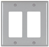 TP262GRY - Trademaster Plate 2G 2 Decor Gry - Legrand-Pass & Seymour